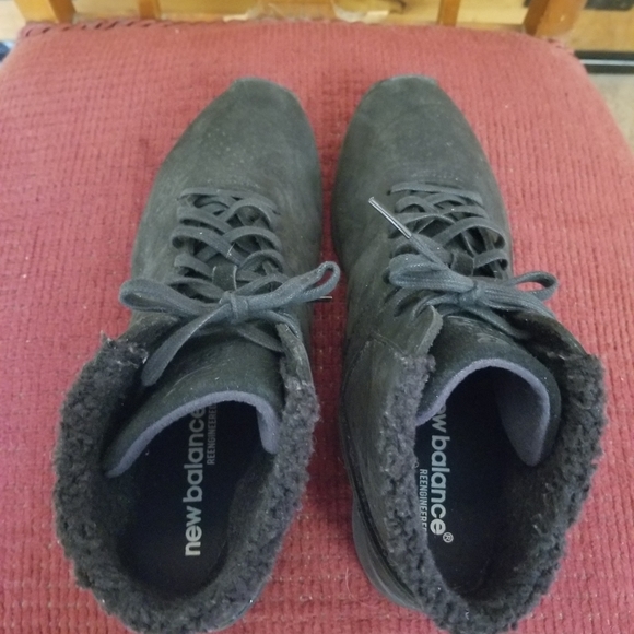 NEW BALANCE REENGINEERED black suede lined high top sneakers - Picture 5 of 7